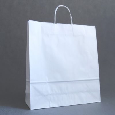 Torba papierowa 45x15x49(h) cm z uchwytem papierowym skręcanym – różne kolory – 10 szt.
