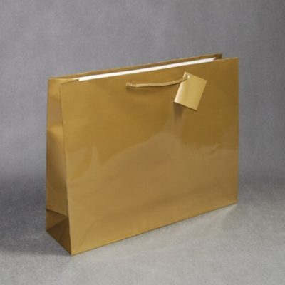 Torba papierowa 38x10x29(h) cm laminowana – różne kolory- 12 szt.